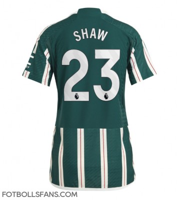 Manchester United Luke Shaw #23 Replika Bortatröja Damer 2023-24 Kortärmad